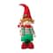 Glitzhome® 39" Telescopic Christmas Elf Boy Standing Décor